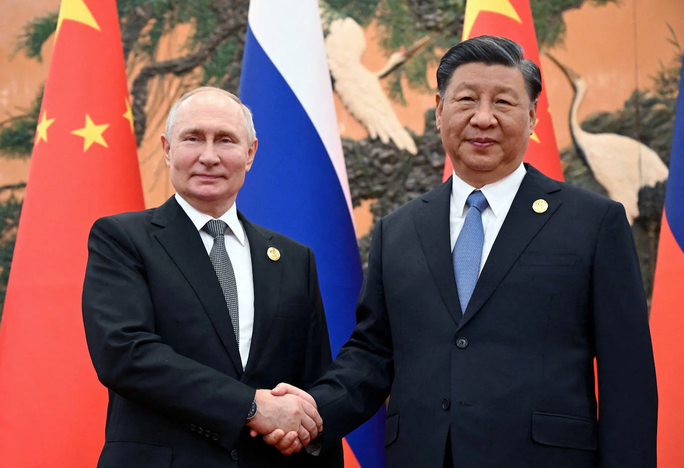 Vladímir Putin y Xi Jinping en Pekín.